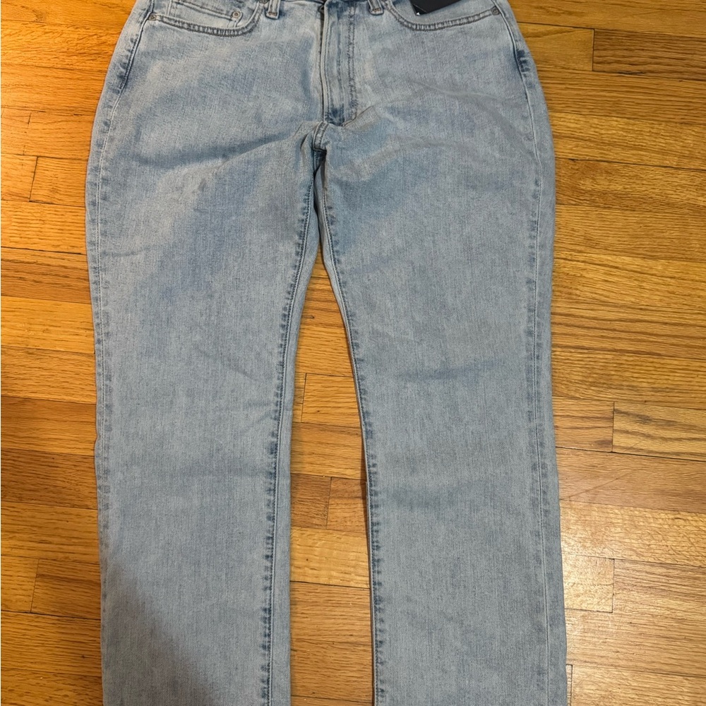 Abercrombie & Fitch Athletic Straight Jeans - Light Blue